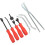 8PCS Drum Brake Tool Kit Brake Spring Tool Set with Storage Box for Universal Vehicle 3