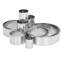 14Pcs Stainless Steel Cake Ring Mold Set for Baking & Cooking