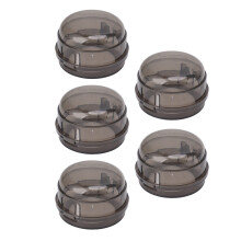 Child Safety Gas Stove Knob Cover, High Temp Resistance, Transparent Black