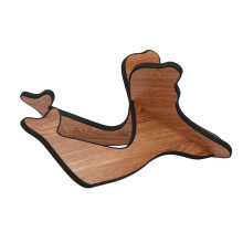 Holz-Ukelelehalter abnehmbarer Gitarre-Displayhalter tragbar Gelb