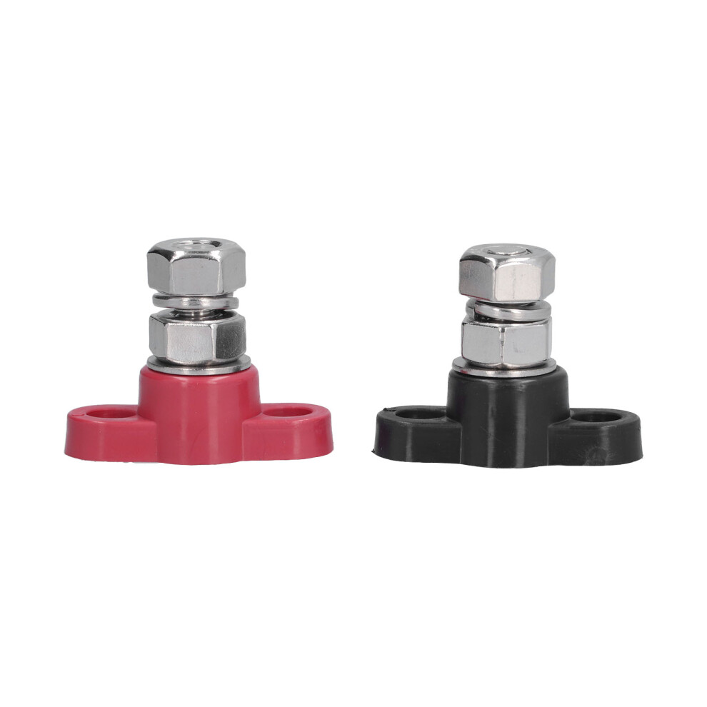 Siat11295 Power Junction Post 250A Stainless Steel, 3/8 Inch Stud Red/Black 7901376848841