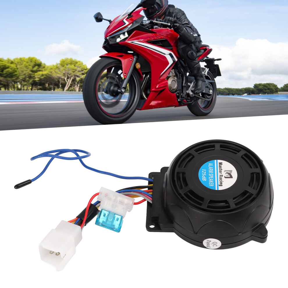 Motorcycle Alarm Anti Theft 12V With Double Remote & 125Db Horn Black 4991376848968