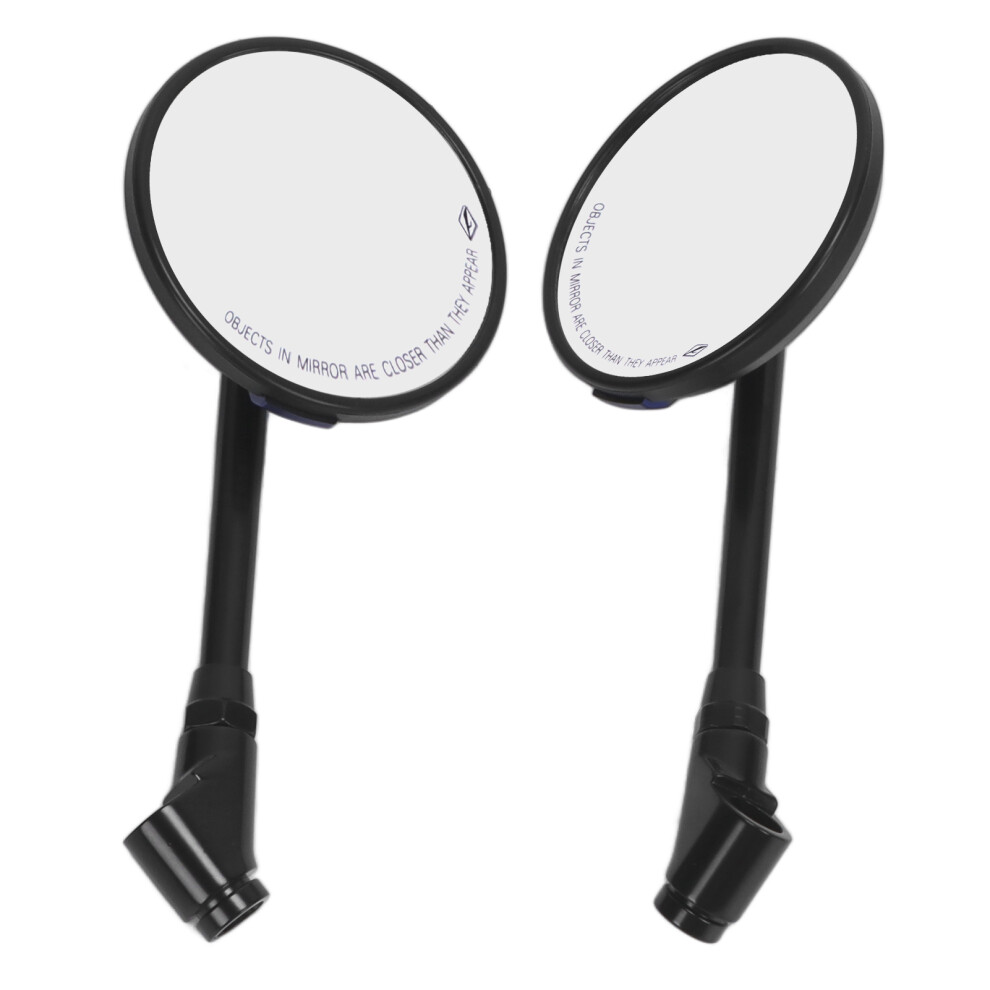 Round Carbon Fiber Style Motorcycle Rearview Mirror 360 Rotatable Blue 4651376849081