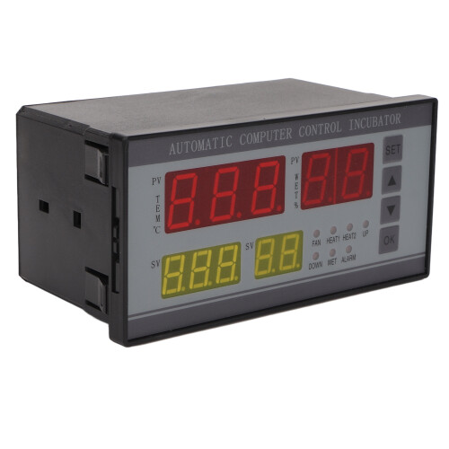 Displays Digital Incubator Controller for Egg Hatching, Digital Temperature Humidity Controller with DIY Multi-purpose Settings, Full Automatic 1