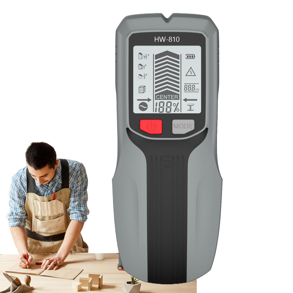 Wall Detector Scanner Handheld Wood Stud Finder With Lcd Display For Renovation Drywall Cabinet Installation Grey 9187378512500