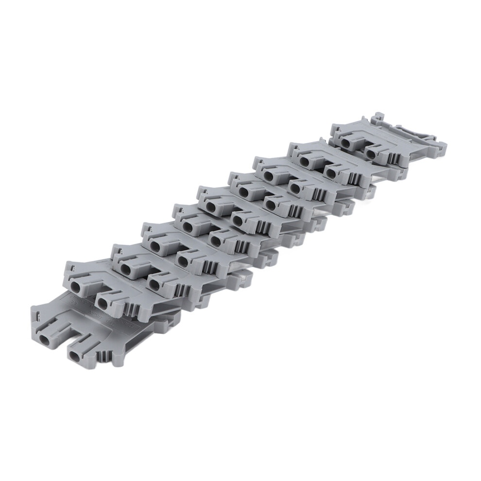 Terminal Block Copper 100 Pack Din Rail Mount 800V 32A Screw Terminal Ukâ3N 8431376852696