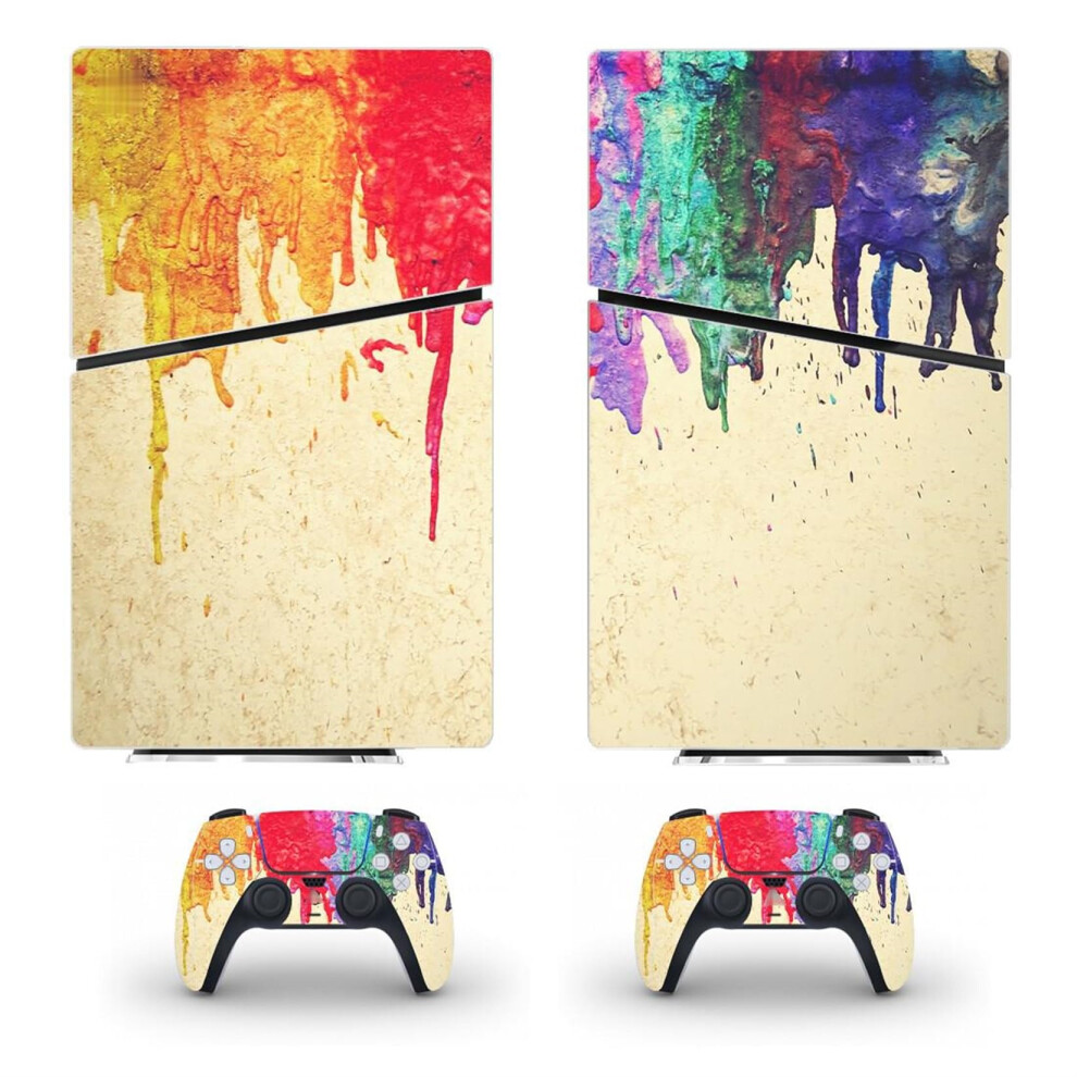 Bubble For Ps5 Slim Skin Disc And Digital Edition Console Controller Vinyl Skins, Scratch Resistant, 24222 9187378512616
