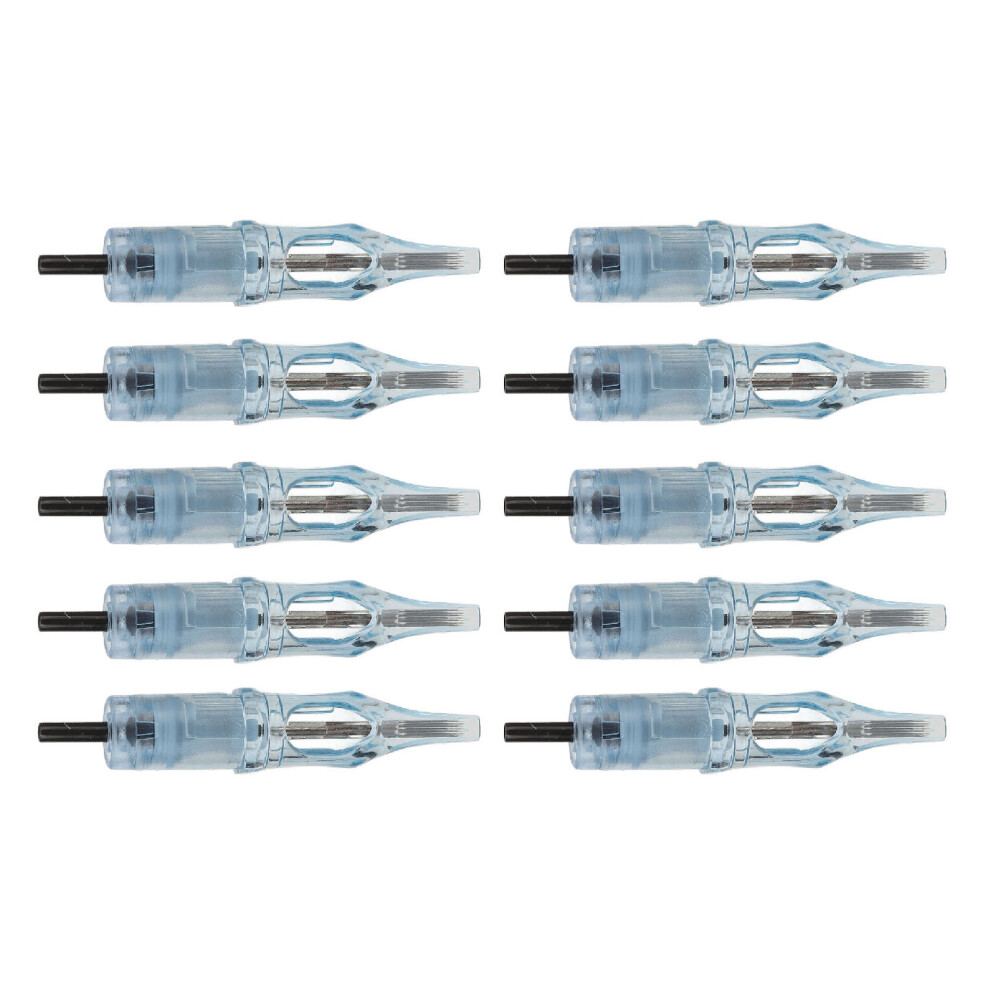 10Pcs Stainless Steel Tattoo Cartridge Needles 5mm Stroke Disposable
