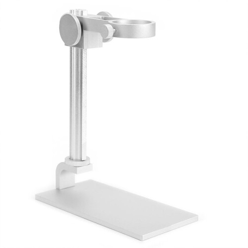 Adjustable Aluminum Alloy Stand Bracket Digital Electron Microscope Holder Accessory White 2