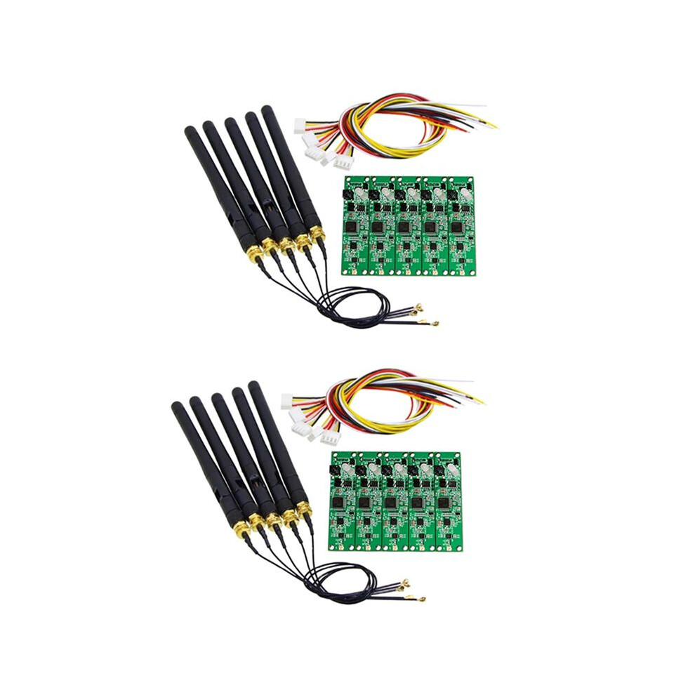 10Pcs 2.4Ghz Wireless Dmx 512 Transmitter Receiver Pcb 2 In 1 Module Wireless Pcb Board With Antenna For Dmx Stage Light 6032919600532
