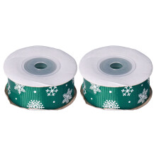 Ruban flocons de neige pour les fêtes d'hiver, ruban de Noël orné de flocons de neige exquis, décoration polyvalente, résistant, réutilisable,