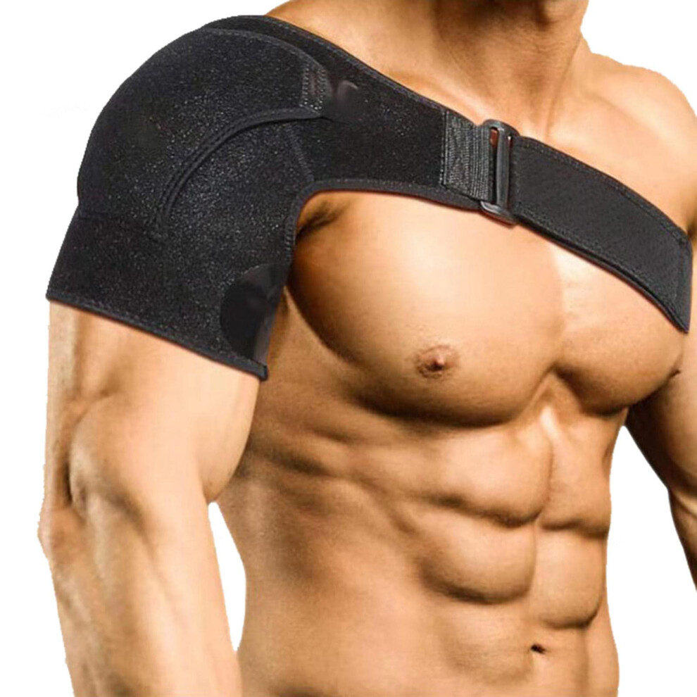 Shoulder Support Brace for Rotator Cuff Injury with Adjustable Compression Straps for Pain Relief
