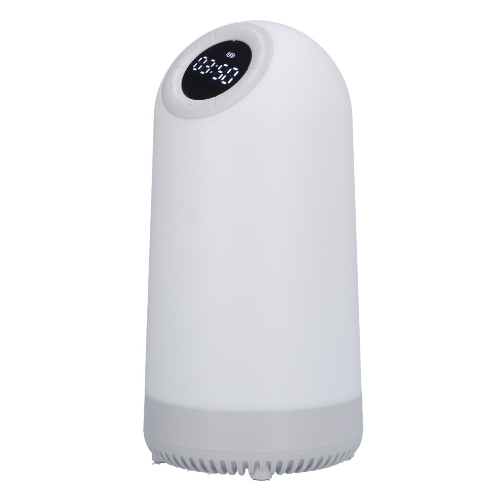 Wake Up Wireless Speaker With Bluetooth Tws Fm Alarm Clock White/Light 8191376858134
