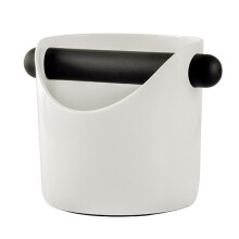 (White, 13 x 12.6cm) Coffee Waste Container Space Saving Compact Sturdy for Hotel