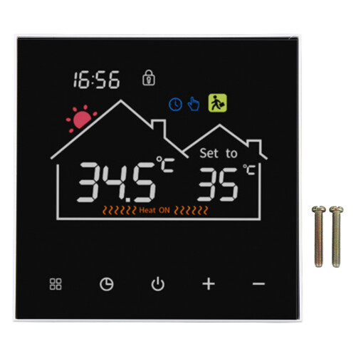 Intelligentes WiFi-Farb-Touchscreen-Thermostat, 7-Tage Programmierung, LCD-Display 2
