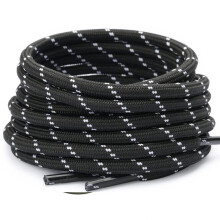 Cordones redondos para botas de senderismo, cordones resistentes para botas, cordones gruesos y duraderos para escalada con capa exterior