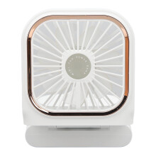 Portable Handheld Neck Fan, 3.7V 3000mAh, Foldable, USB Charging, White
