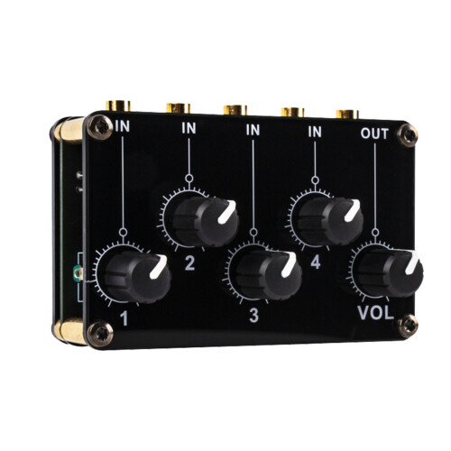 4-Kanal-Line-Mixer Tragbare passive analoge 2