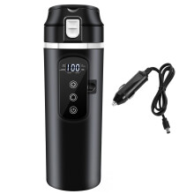Car Kettle Boiler Stainless Steel With LED Temperature Display And