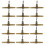 Durable 15pcs T-Shape Fishing Line Swivels with R Shaped Interface 2