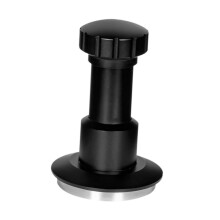 (Black, 51mm) Reusable Coffee Tamper With Flat Base Spring Loaded Tool Best For