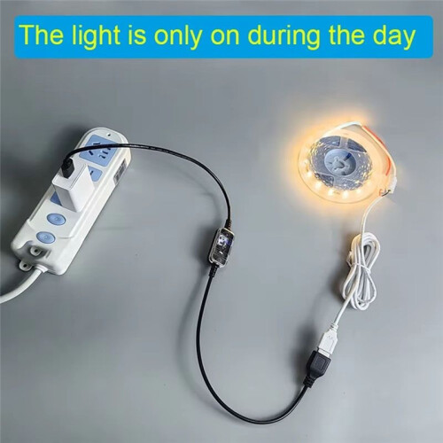 Light Sensor  5V 12V USB Wire Night Auto- Light Sensor Cable for Home Security and Lighting 1