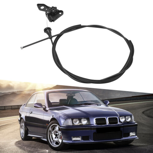 High Quality Black Hood Release Cable for E36 Models