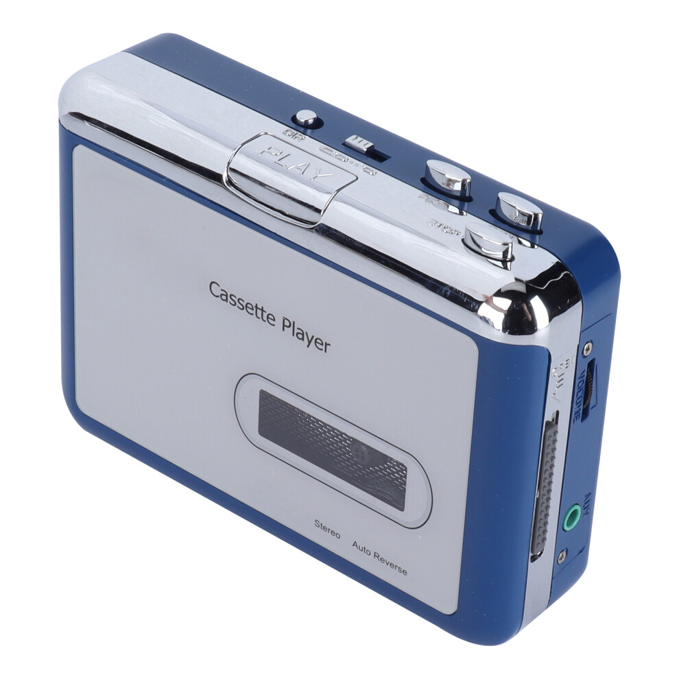 Portable Cassette Player with Bluetooth Output and Auto Reverse Function