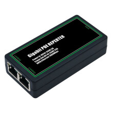 Extendeur Gigabit POE 2 100/1000 Mbit/S IEEE 802.3af/At, Répéteur PoE pour Caméra IP/NVR/AP, Extension de Portée 100 M