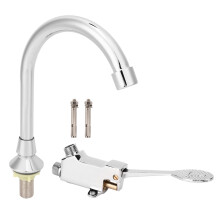 Torneira de pedal sem contato, torneira de chão com controle por pé, feita com materiais de cobre e ABS de alta qualidade, lavagem higiênica e