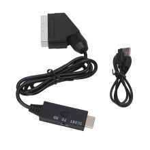 Konwerter interfejsu multimedialnego SCART na HD, obsługa wysokiej rozdzielczości 1080P60Hz, kabel wyjściowy 720P60Hz z zaawansowanym