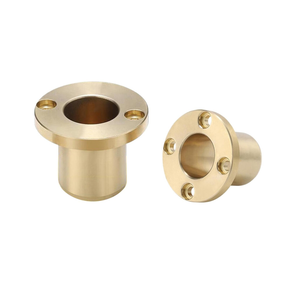 1Pc 25Mm Selflubricating Brass Flange Bearing Bushing, 33Mm Od, 2570Mm L 9426802596250