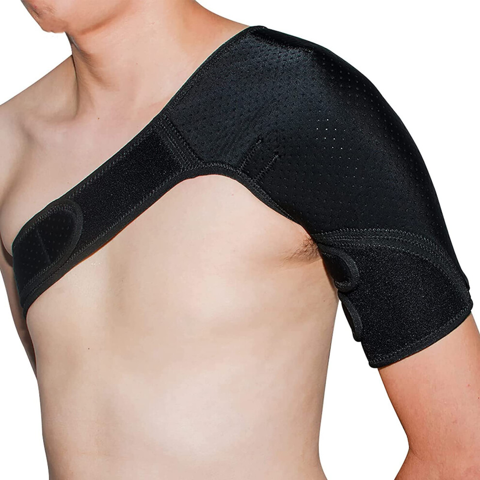 Adjustable Shoulder Brace for Injury Recovery and Rotator Cuff Support with Breathable Neoprene