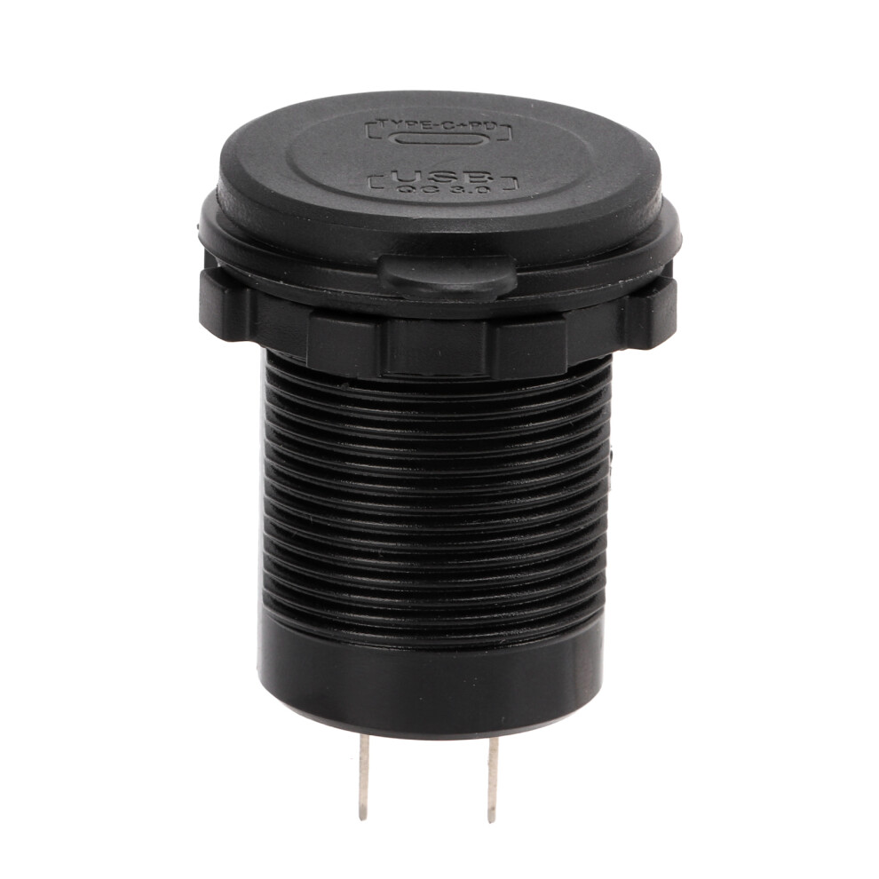 Modified Car Charger Type C + Qc3.0, Dual Port, 4.2A Black 7891376877876