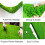Artificial Grass Rug with Soft Realistic Texture, Cuttable Plastic Backed Fake Grass Carpet 0.8x2m 2