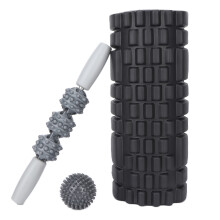 Hohlraum-Schaum-Massage-Roller-Set – Tragbares EVA-Fitness-Yoga-Stick & Bälle für Rücken, Nacken, Taille, Füße und mehr