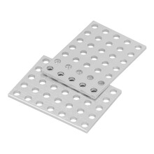 5er Pack Stahl-Klemmplatten 40x56mm, rostfrei, für Roboter & Reparaturen