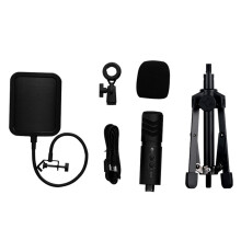 Microphone USB Plug Wired Streaming Mic Game Vocal Recording