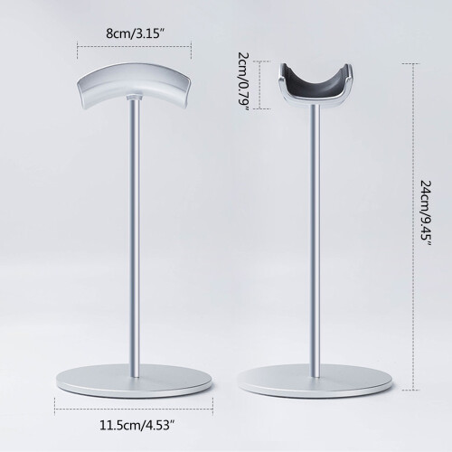 Head-Mounted Headphone Stand Gaming Earphone Desktop-Black 2