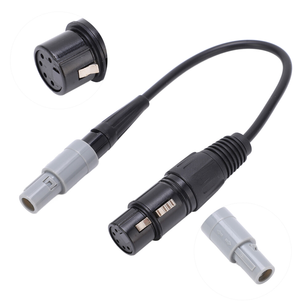 Aviation Headset Adapter 6Pin To 5Pin Xlr High Density 30Cm 4651376883504
