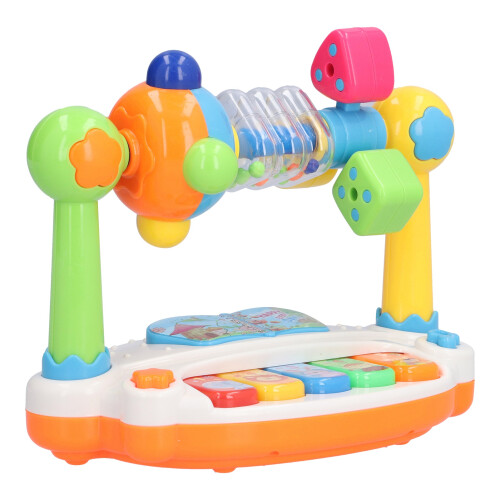 Puzzle musical rotatif piano 3xAA boîte colorée compacte