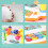 Puzzle musical rotatif piano 3xAA boîte colorée compacte 6