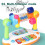 Puzzle musical rotatif piano 3xAA boîte colorée compacte 7