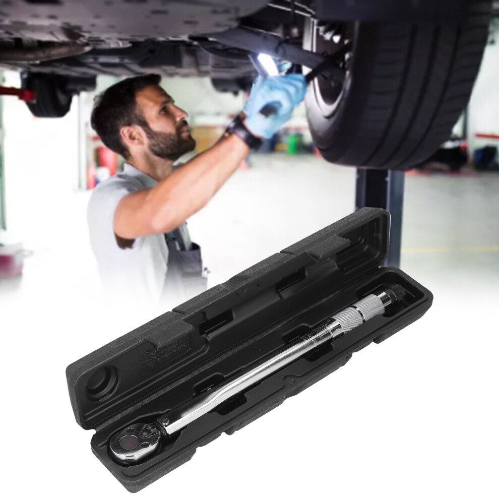 Polished 3/8In Torsion Wrench 19Â110Nm For Bike & Car 36.5Cm Length 7691376886133