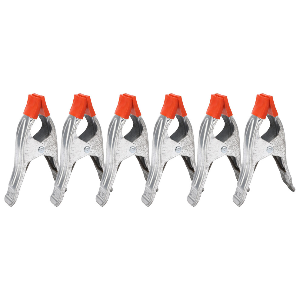 Metal Spring Clamps For Woodworking, Heavy Duty Spring Clips With Rubber Tips Galvanized Surface Rust Resistance, Sturdy And Durable Tent Clips For 9358999848884