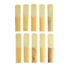 Saxofoonrietjes 10 stuks Eb, professionele accessoires voor tenorsaxofoon met plastic beschermhoes, hoogwaardige rietjes voor een helder geluid en