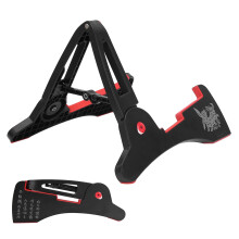 Supporto per chitarra, robusto supporto portatile per strumenti musicali, supporto per chitarra elettrica, acustica o basso, pratico da trasportare,
