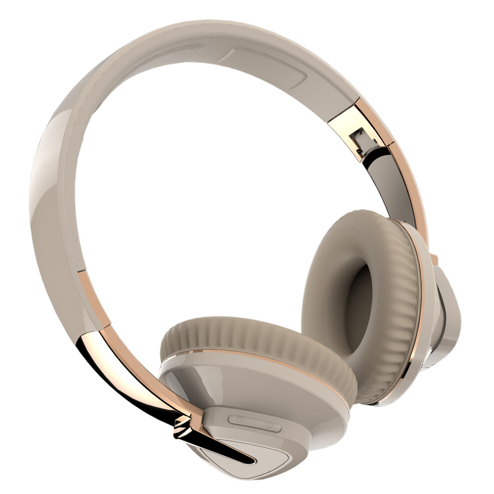 Heavy Bass Wireless Bluetooth Headset, Soft Comfort, Khaki 4901376887331