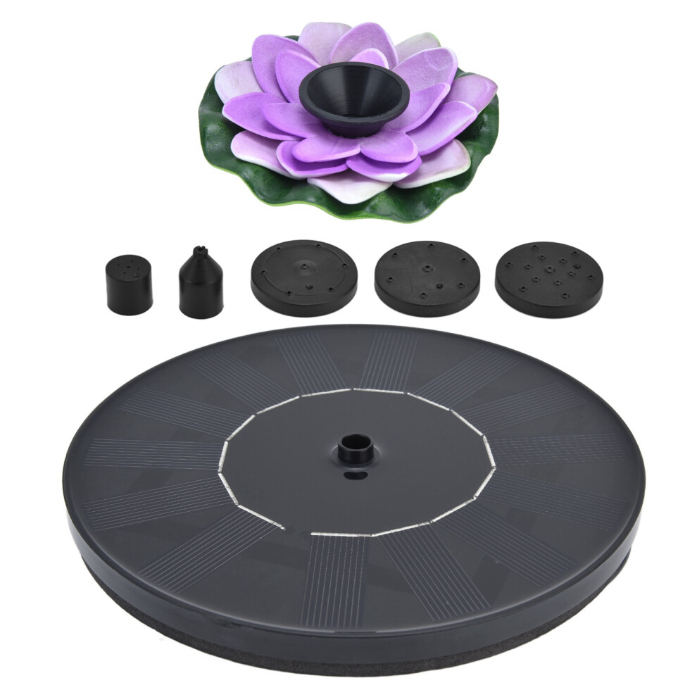 Eco-Friendly Solar Powered Fountain Pump with 4 Spray Styles