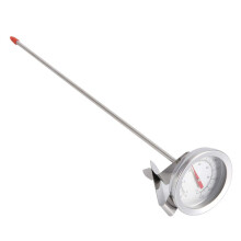 Deep Fry Thermometer with 12Inch Probe, Large Dial ClipOn Cooking Oil Thermometer for Brewing